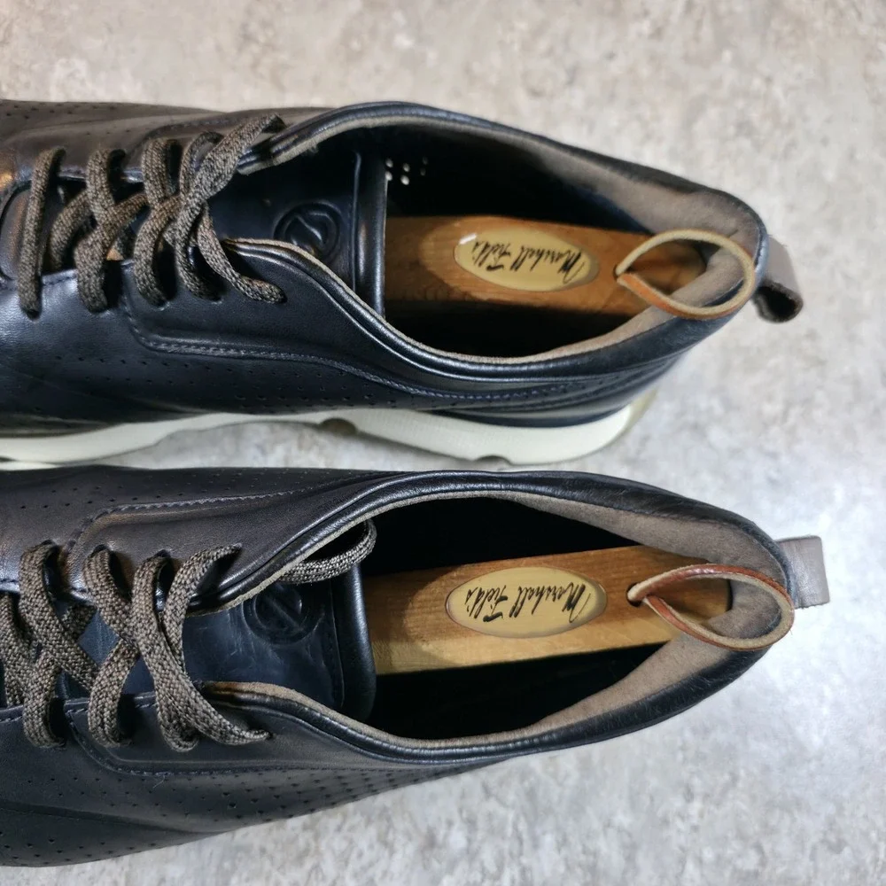 Cole Haan Zerogrand Mens Size 12 M Blue Perforated Laser Leather Oxfords #C33473